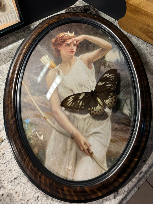 Vintage Frame Huntress Print